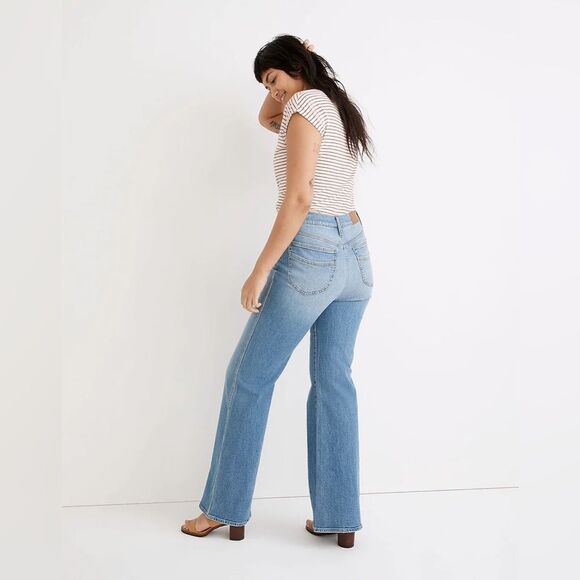 Madewell High Rise Flare Jeans Size 33 in Caine Wash NWT - Picture 4 of 9